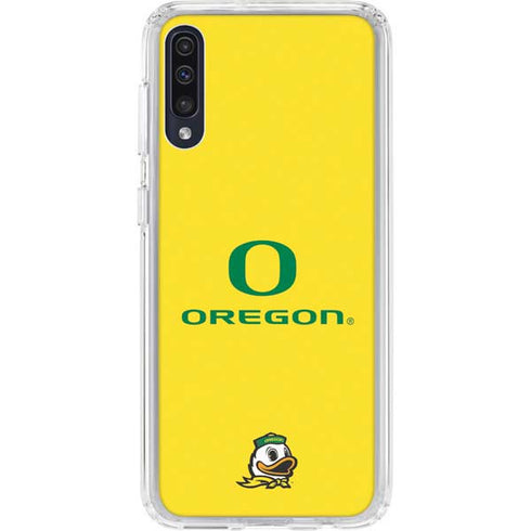 University of Oregon Ducks Green Gradient Galaxy A50 Clear Case