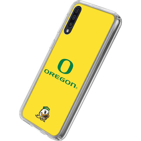 University of Oregon Ducks Green Gradient Galaxy A50 Clear Case