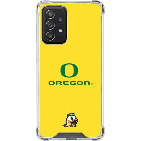 University of Oregon Ducks Green Gradient Galaxy A52 5G Clear Case