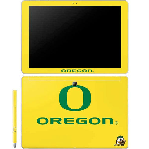 University of Oregon Ducks Green Gradient Galaxy Book 12in Skin