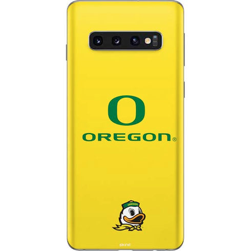 University of Oregon Ducks Green Gradient Galaxy S10 Skin