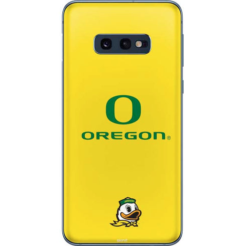 University of Oregon Ducks Green Gradient Galaxy S10e Skin