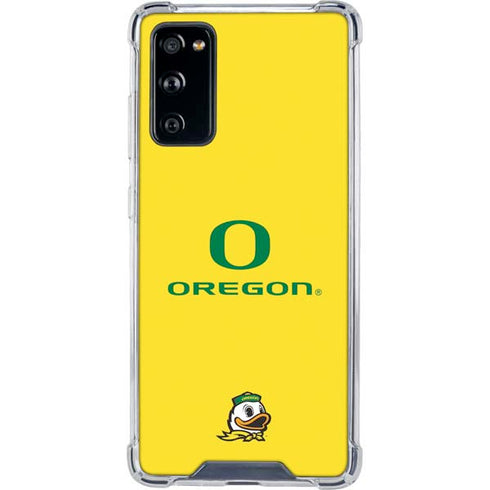 University of Oregon Ducks Green Gradient Galaxy S20 FE Clear Case
