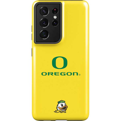 University of Oregon Ducks Green Gradient Galaxy S21 Ultra 5G Pro Case