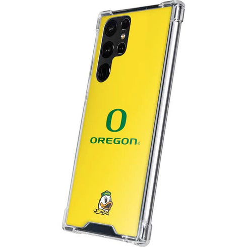 University of Oregon Ducks Green Gradient Galaxy S22 Ultra Clear Case