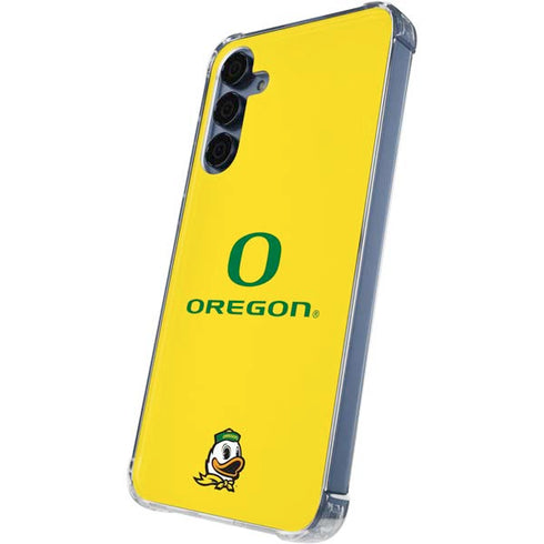 University of Oregon Ducks Green Gradient Galaxy S24 Clear Case