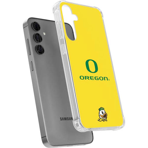 University of Oregon Ducks Green Gradient Galaxy S24 Plus Clear Case