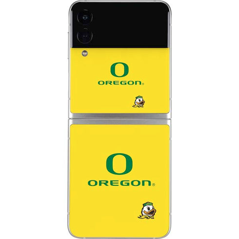 University of Oregon Ducks Green Gradient Galaxy Z Flip3 5G Skin