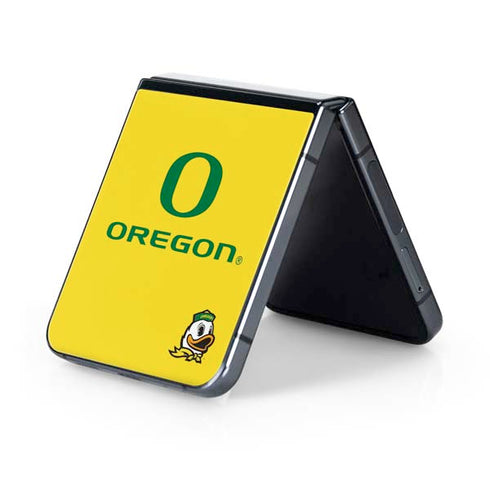 University of Oregon Ducks Green Gradient Galaxy Z Flip5 5G Skin