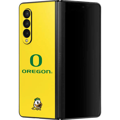 University of Oregon Ducks Green Gradient Galaxy Z Fold3 5G Skin