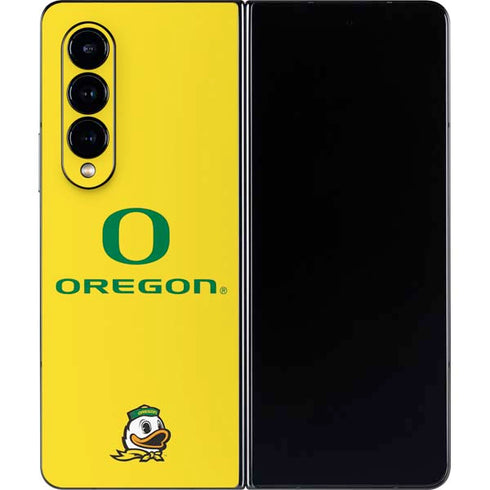 University of Oregon Ducks Green Gradient Galaxy Z Fold4 5G Skin