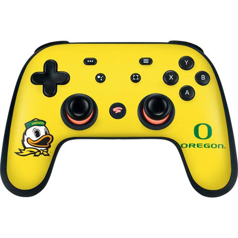 University of Oregon Ducks Green Gradient Google Stadia Controller Skin