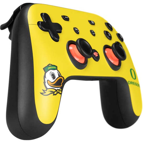 University of Oregon Ducks Green Gradient Google Stadia Controller Skin
