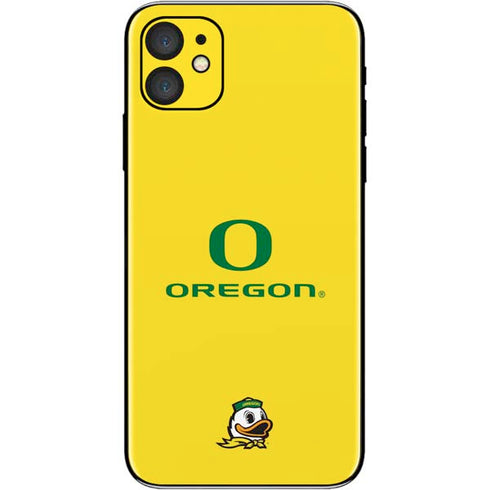 University of Oregon Ducks Green Gradient iPhone 11 Skin