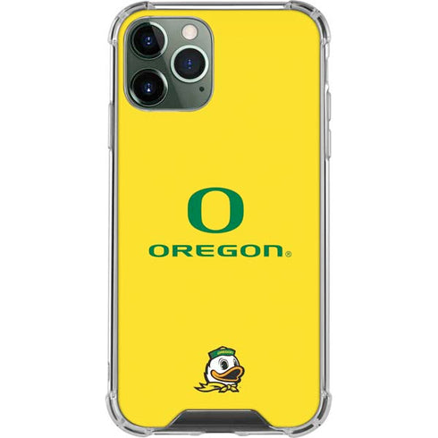 University of Oregon Ducks Green Gradient iPhone 12 Pro Clear Case