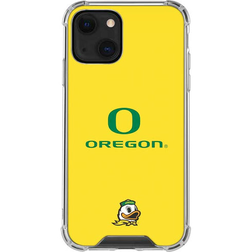 University of Oregon Ducks Green Gradient iPhone 14 Clear Case