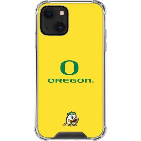 University of Oregon Ducks Green Gradient iPhone 14 Plus Clear Case