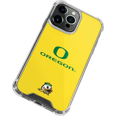 University of Oregon Ducks Green Gradient iPhone 15 Pro Clear Case