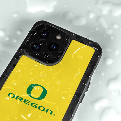 University of Oregon Ducks Green Gradient iPhone 14 Pro Max Waterproof Case