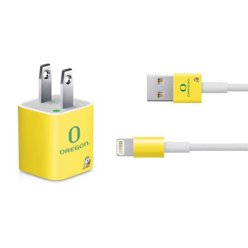 University of Oregon Ducks Green Gradient iPhone Charger (5W USB) Skin
