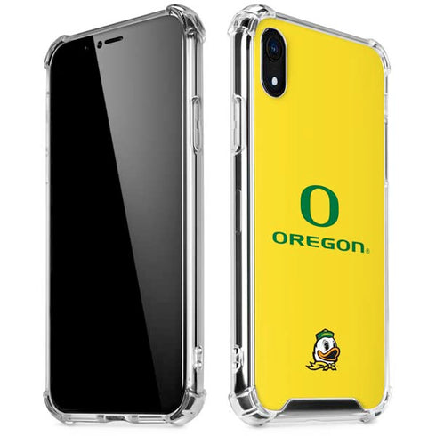 University of Oregon Ducks Green Gradient iPhone XR Clear Case