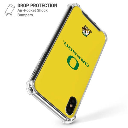 University of Oregon Ducks Green Gradient iPhone XS Max Clear Case