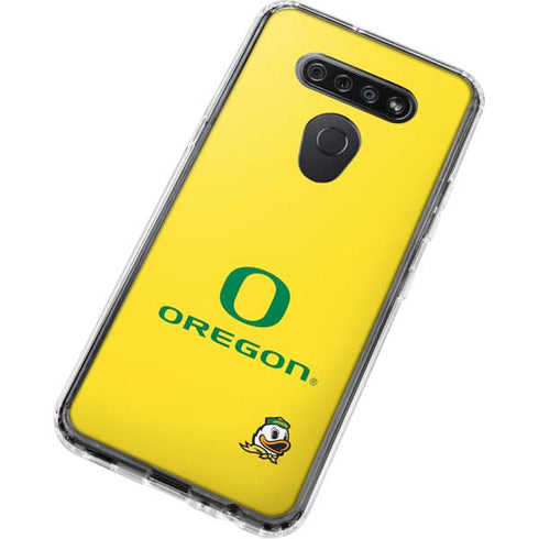 University of Oregon Ducks Green Gradient LG K51/Q51 Clear Case