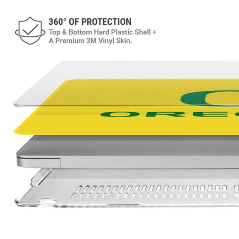 University of Oregon Ducks Green Gradient MacBook Air 15in (2023-2025) Case plus Skin