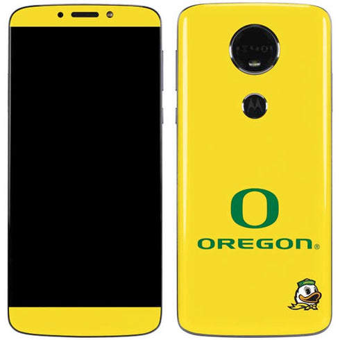 University of Oregon Ducks Green Gradient Moto E5 Plus Skin