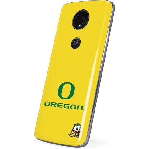 University of Oregon Ducks Green Gradient Moto E5 Plus Skin
