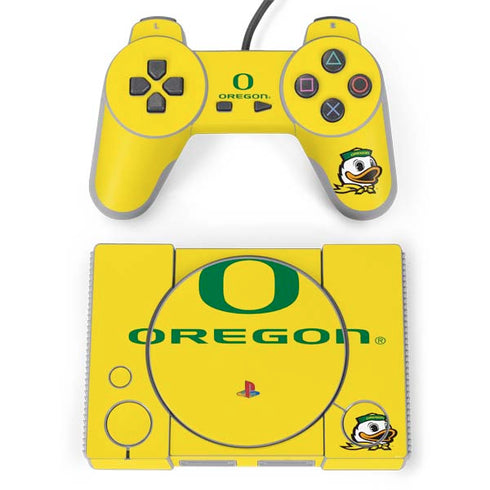University of Oregon Ducks Green Gradient PlayStation Classic Bundle Skin
