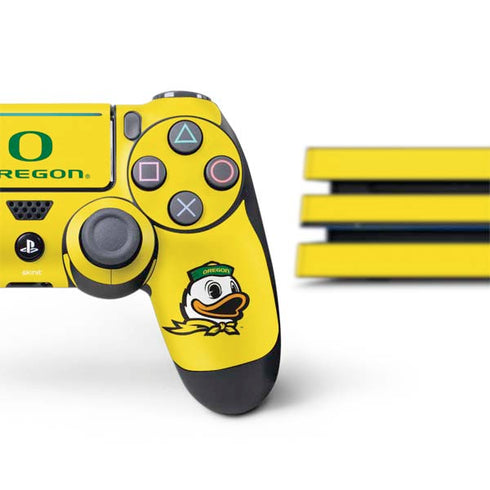 University of Oregon Ducks Green Gradient PS4 Pro Bundle Skin