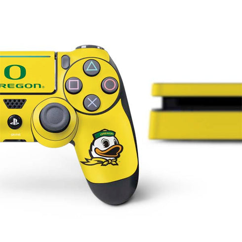 University of Oregon Ducks Green Gradient PS4 Slim Bundle Skin