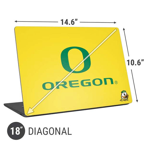 University of Oregon Ducks Green Gradient Universal Laptop 18in (14.6 x 10.6in) Skin