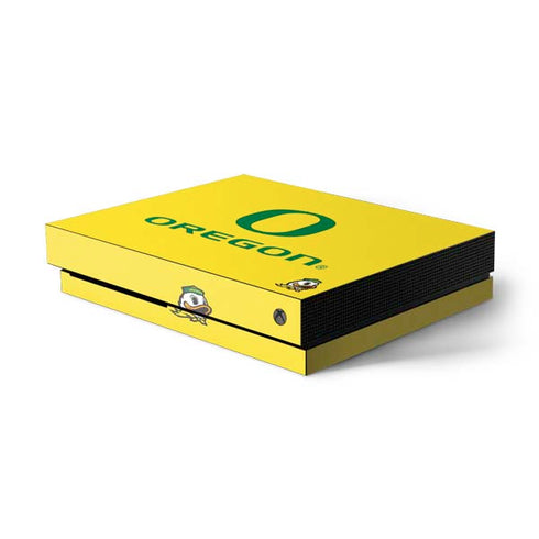 University of Oregon Ducks Green Gradient Xbox One X Console Skin