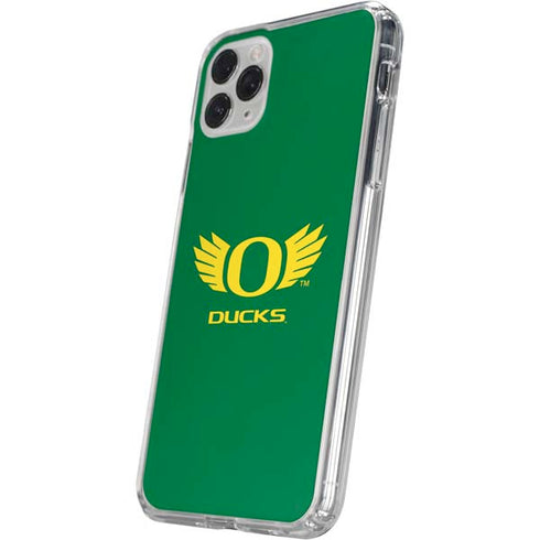 University of Oregon Ducks Green iPhone 11 Pro Clear Case
