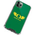 University of Oregon Ducks Green iPhone 11 Pro Max Clear Case