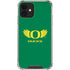 University of Oregon Ducks Green iPhone 12 Clear Case