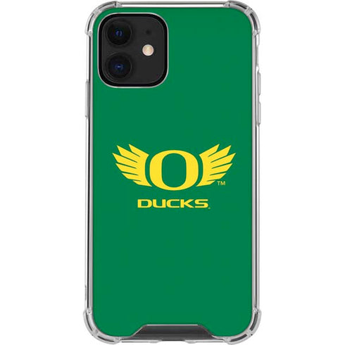 University of Oregon Ducks Green iPhone 12 Mini Clear Case