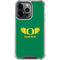 University of Oregon Ducks Green iPhone 13 Pro Clear Case