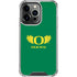 University of Oregon Ducks Green iPhone 13 Pro Clear Case