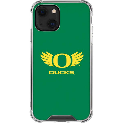 University of Oregon Ducks Green iPhone 14 Clear Case