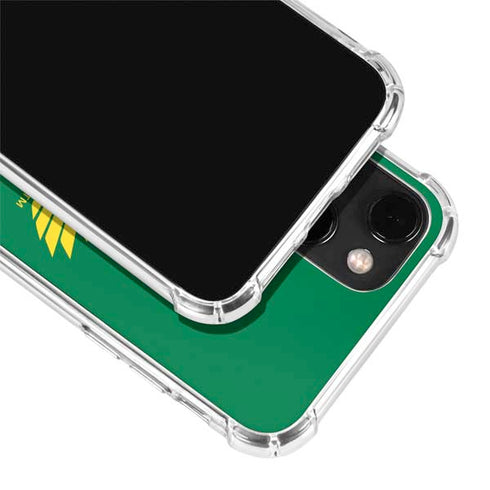 University of Oregon Ducks Green iPhone 14 Plus Clear Case