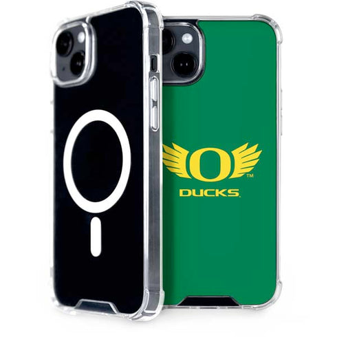 University of Oregon Ducks Green iPhone 15 Plus MagSafe Case