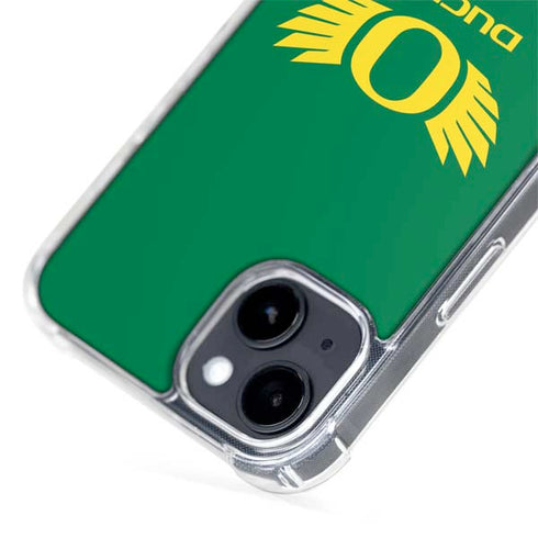 University of Oregon Ducks Green iPhone 15 Plus MagSafe Case