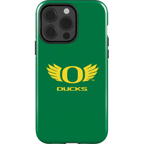University of Oregon Ducks Green iPhone 15 Pro Impact Case