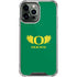University of Oregon Ducks Green iPhone 14 Pro Max Clear Case