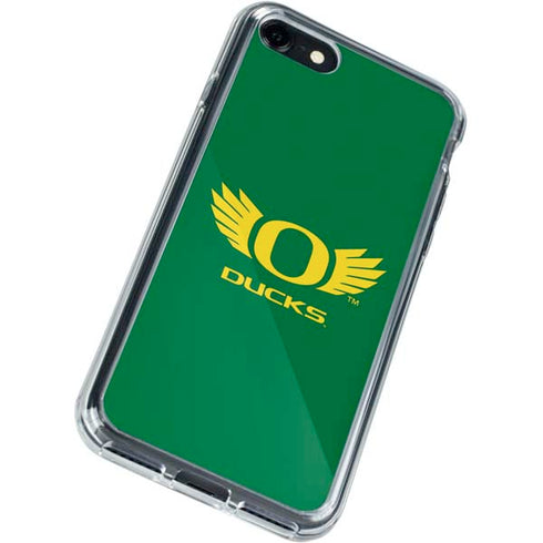 University of Oregon Ducks Green iPhone SE (2nd & 3rd Gen) Clear Case