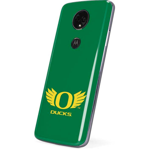 University of Oregon Ducks Green Moto E5 Plus Skin