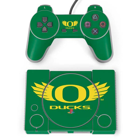 University of Oregon Ducks Green PlayStation Classic Bundle Skin